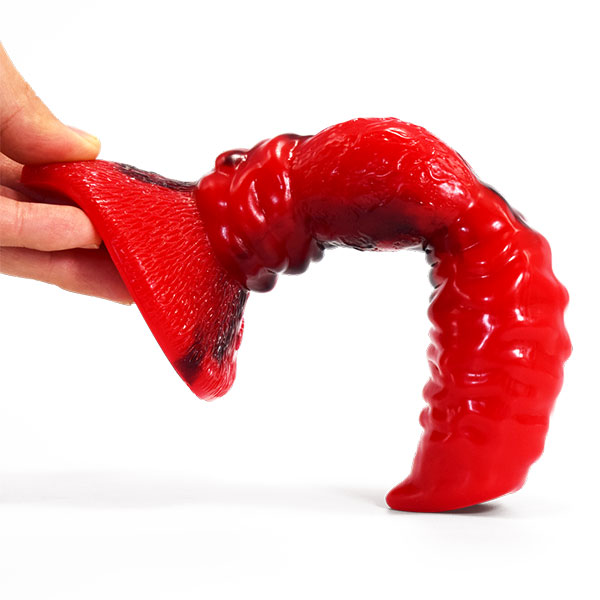 Red Dildo 7.99Inch Knotted Canine Dog & Wolf dildo 6