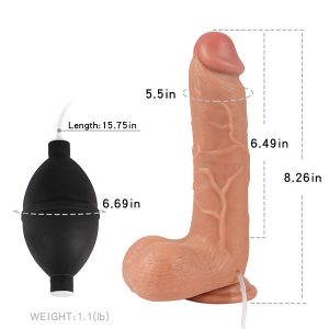 Brown Dildo 8.26Inch Huge Squirting Dildo 2