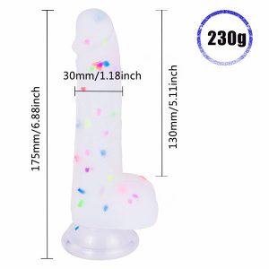 Jelly Dildo 6.88Inch Suction Cup Jelly Dildo 2