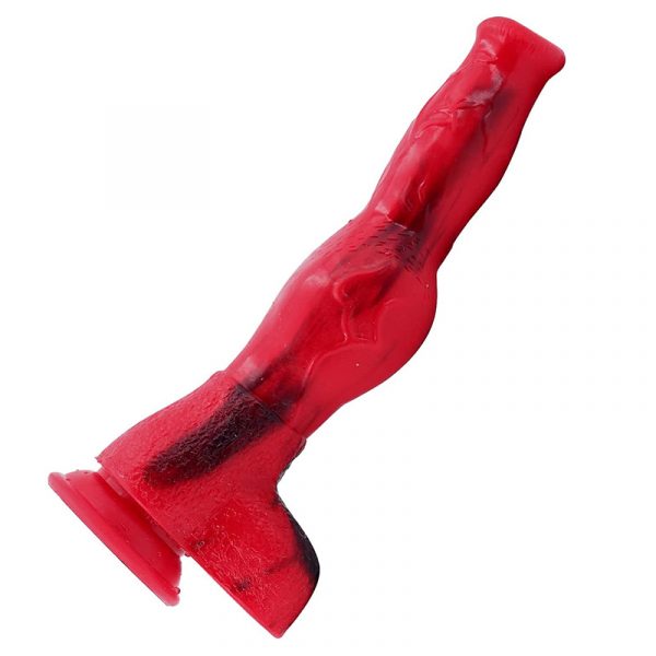 Red Dildo 10.82Inch Silicone Realistic Dog Dildo With Suction Cup 6